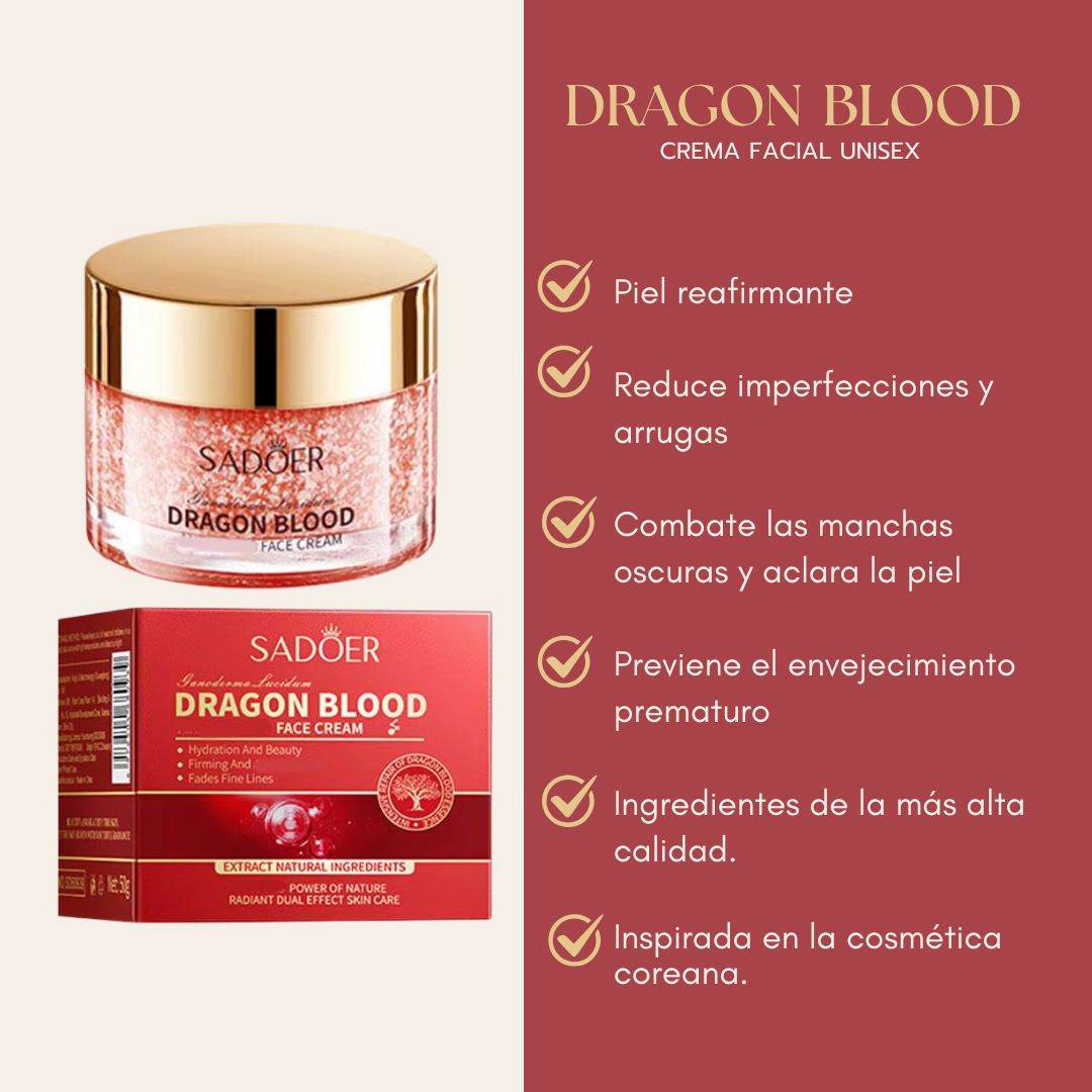 Dragon Blood ™| Hidratación, Renovación para una piel saludable y radiante con extracto de Sangre de Dragón
